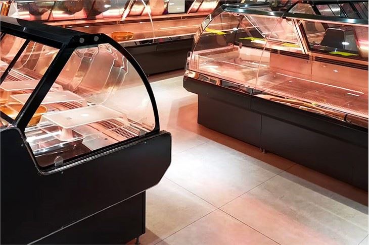 Arc Glass Meat Display Cooler