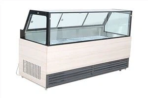 Dispositivo di raffreddamento per esposizione di carne a raffreddamento diretto in vetro quadrato